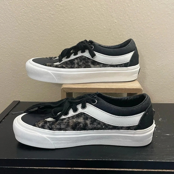 Vans Bold Ni Bender Panther Animal Print Black Ultracush Comfy Womens 5 - Picture 2 of 9